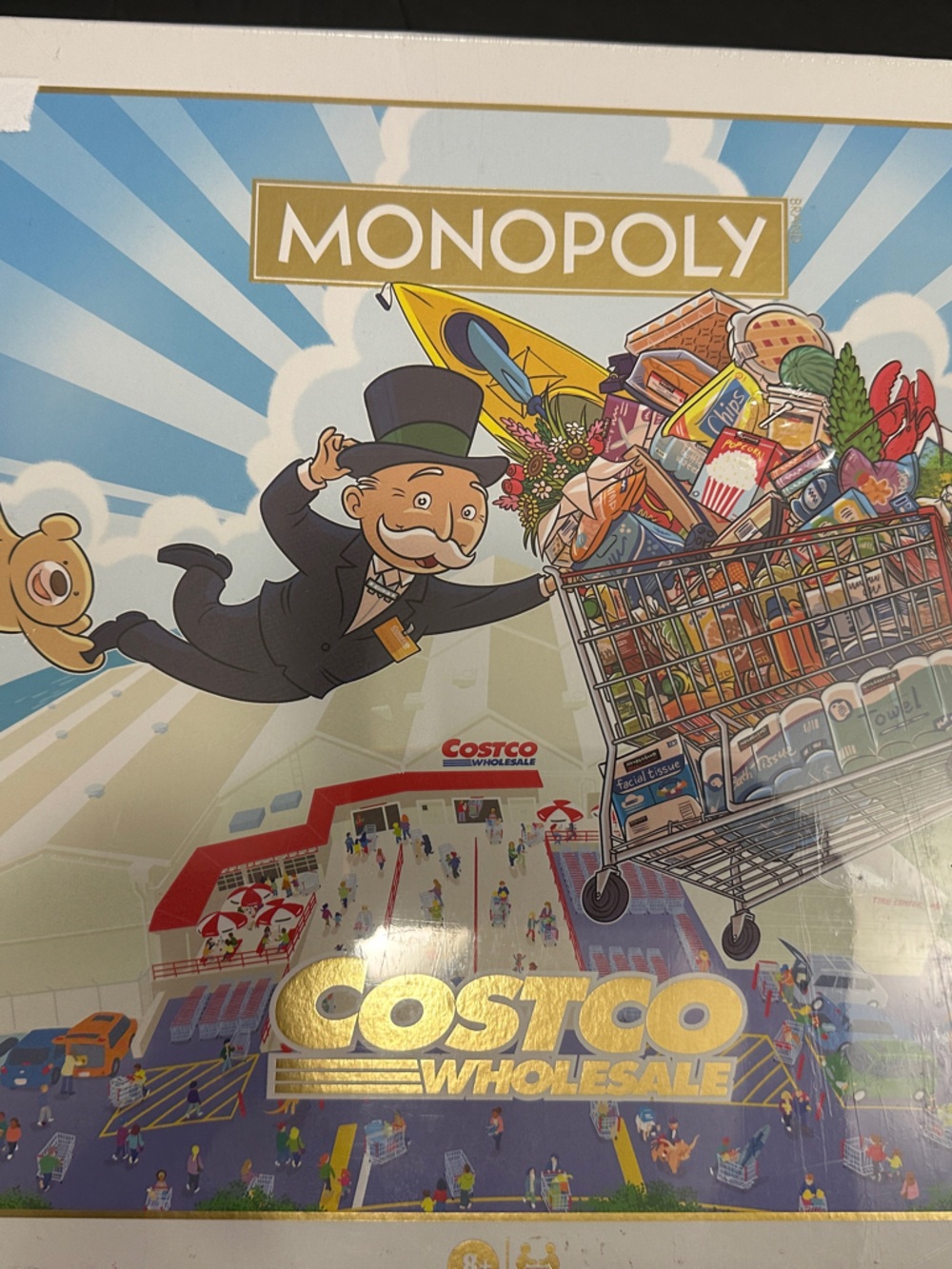 Hasbro Monopoly Costco Edition – Blue, Gold, White Artwork